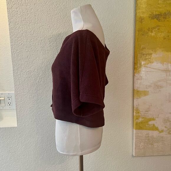 NWOT Free People Beach Burgundy CropTop - Small - Picture 9 of 10